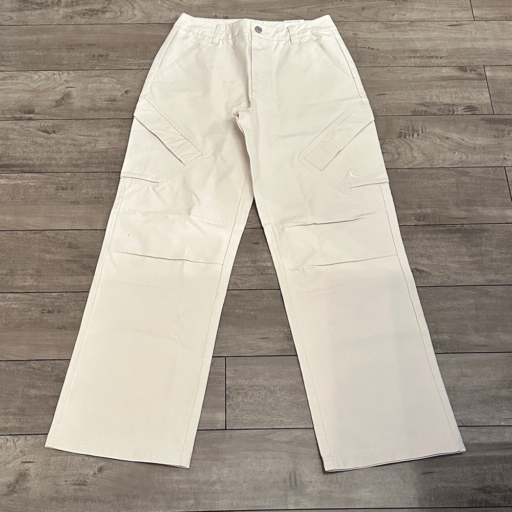 NWT women’s Air Jordan white/cream wide leg pants size S